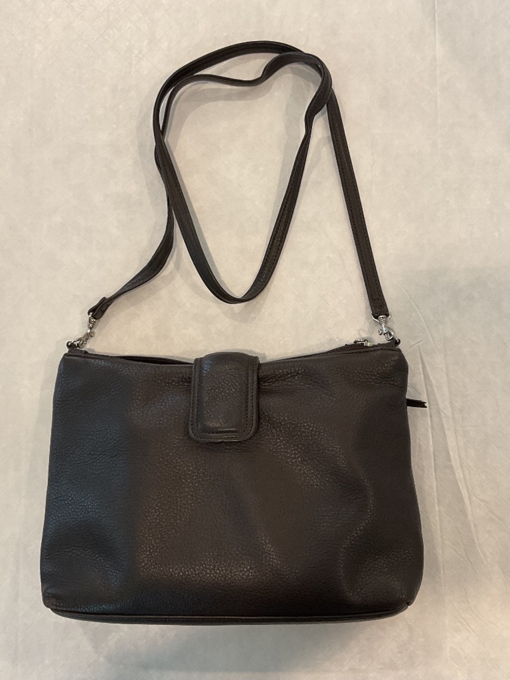 Stone Mountain Brown Leather Crossbody Purse